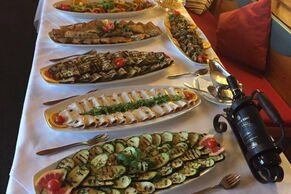 Buffet des Restaurants Da Franco der Homepage Gästehaus am Weberplatz Dresden